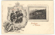 esk kvarteto na pohlednici: Hoffmann, Wihan, Nedbal, Suk