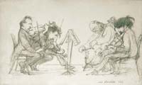 Hoffmann, Suk, Wihan, Herold - kresba H. Boettingera (1907)